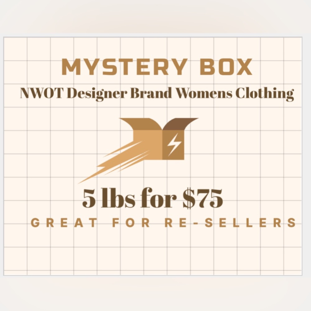 Mystery Box of NWOT Designer Brand Women’s Clothing 5lbs for $75